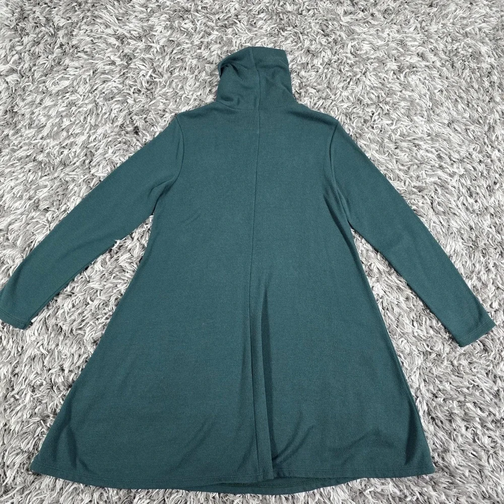 Old Navy Green Cowl Neck Long Sleeve A-Line Knit Dress Medium Petite 3503